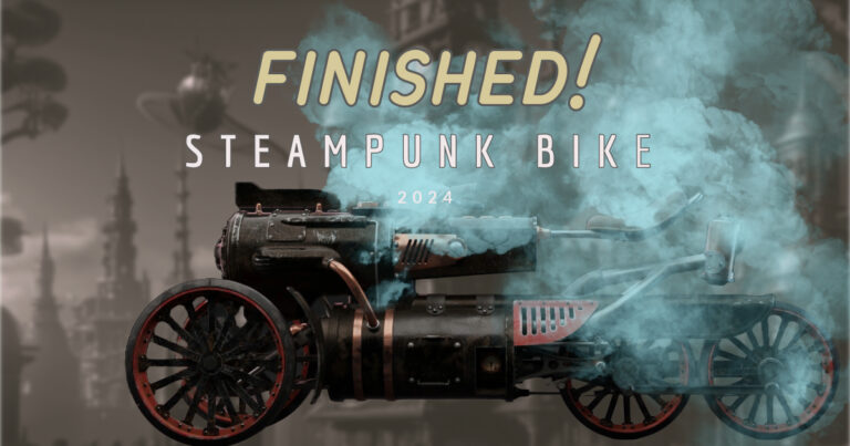 スチームパンクバイク – 完成！